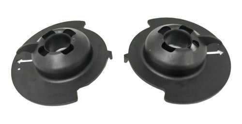 Set of 2 Rear Spiral Suspension Lower Seats for Ford Fiesta (2010-2019) 0