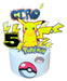 Adorno Pokemon Decoración Torta Topper Personalizado Cumplea 0