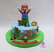 Super Mario Bros Luigi Customized Theme Cake - Serves 20 2