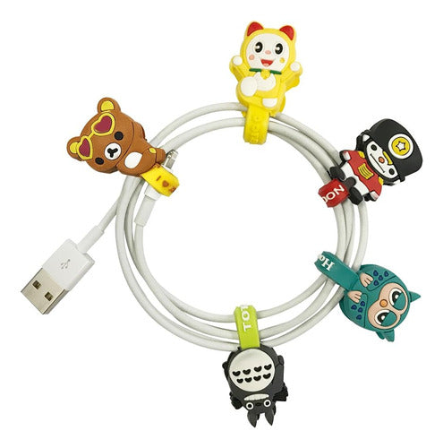 Allydrew Cartoon Animal Cable Tie Cord Organizer Earphone Wr 1