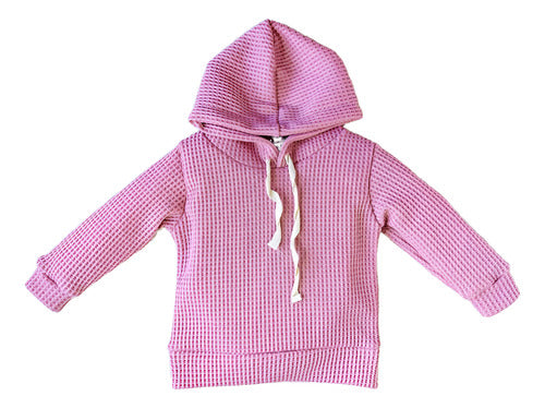 Emilita Waffle Fleece Hooded Baby Sweatshirt 0