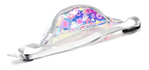 Skora Hologram Animal Print Fanny Pack with Adjustable Rope Zipper 27x14cm 4