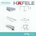 Kit Frente Placard Integral 2mts Para 2 Puertas Hafele 5