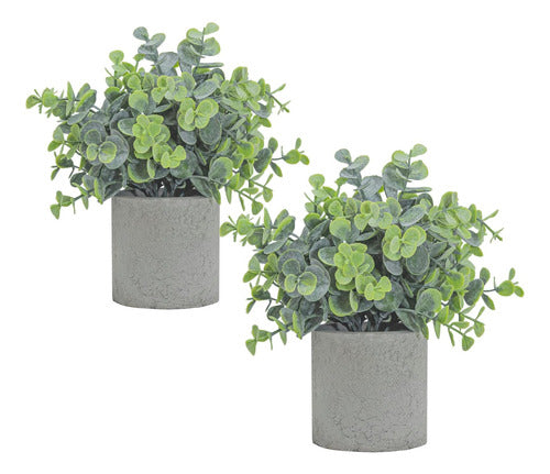 Metamonde 8 M 2 Pack Pequeñas Plantas Falsas Plantas Macetas 0