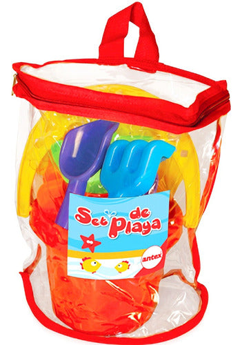 Antex Set De Playa Grande Balde Didactico Juego Aire Libre 0