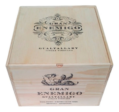 Caja Vino De Madera Grande Multimarca (vacía) 100% Original 0