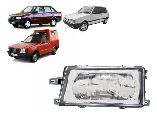 LAM Fiat Uno Duna Fiorino Left Headlight 1992-1995 0