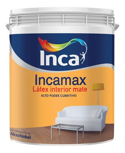 Inca Incamax Interior Matte White Latex Paint 4 Liters 0