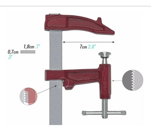 Prensa Carpintero Mini Z 70x150mm Para Soldar - Piher España 1