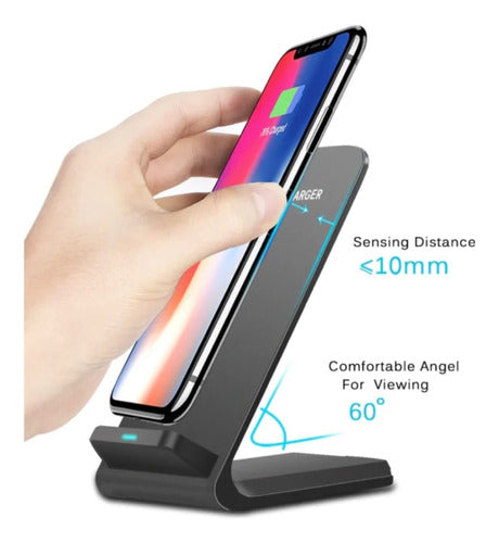 Fast Wireless Charging Base for Smartphones - Quick Charge, Portable, Anti-Slip Design 5