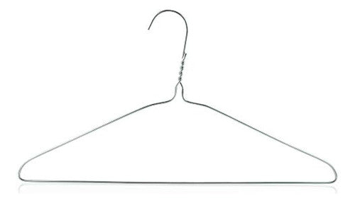 Hangerworld 20 Silver 16inch Metal 10 Calibre Alambre Remat 0