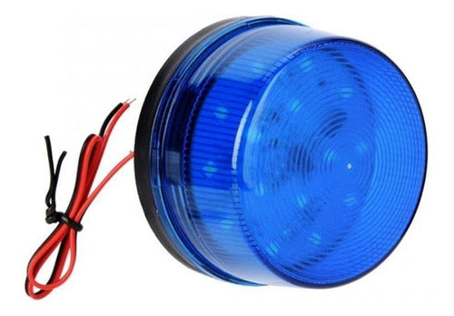 Integra Baliza Led Luz Estroboscópica Garita Policía Azul Flash 2