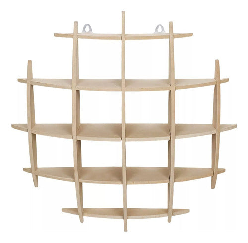 Proyectarte Hanging Shelf, Floating Wood Shelf, 59.5cm 0