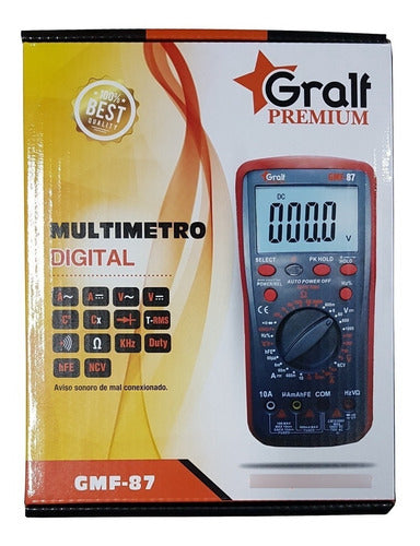 Gralf Tester Multimetro Digital Profesional Premium GMF-87 2