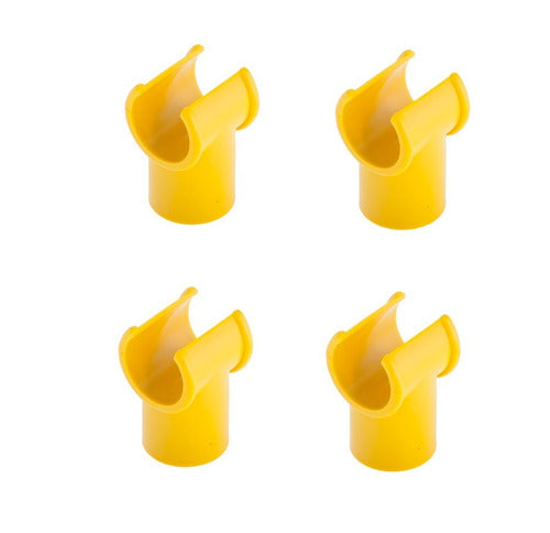 Replacement T Union Support for Canvas Pool Kit x 5 Yellow - Kaczur 1