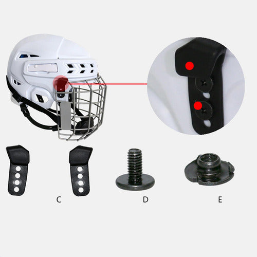 Peças De Reparo Para Capacete De Hóquei Limite De Gancho 7