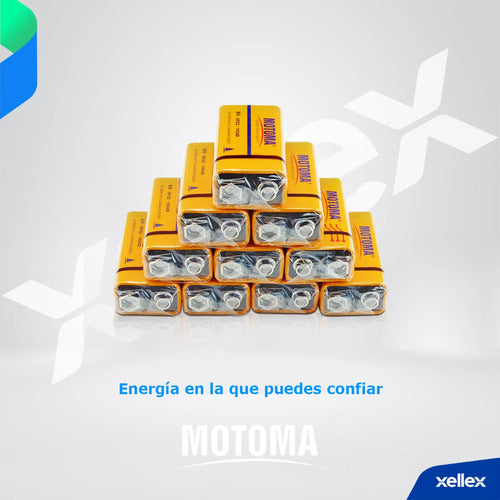 Motoma Carbon Zinc 9V Battery Pack of 100 Units 3