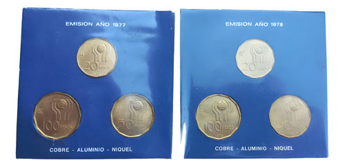 MUNDIAL DE FUTBOL 78 Coins, Unused, in Original Blister 0