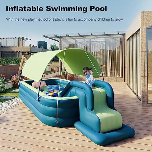 Ergocar Piscina Inflable Con Tobogán Acuático, 1