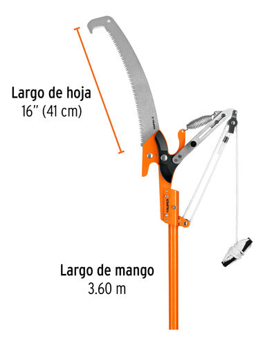 Cortaramas(serr.+tij)c/mgo.fib.vidr,3.62mt Truper Tr-82m-f 1