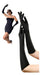 Evassina Elegant Long Gloves in Stretch Fabric for Parties 0