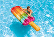 Intex Inflatable Pool Mattress Ice Cream Stick + Manual Pump 5