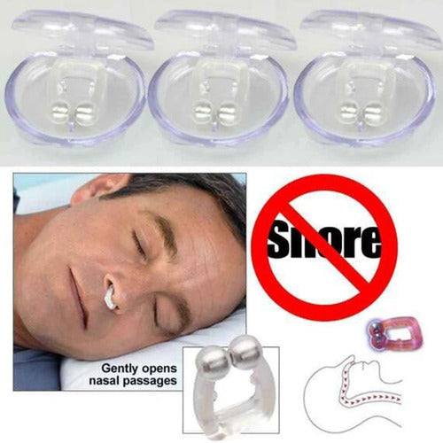 Silicona Anti Apnea Del Sueño Clip Magneticos Antirronquidos 3