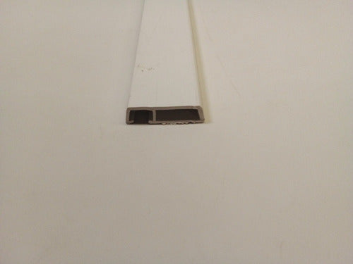 White PVC Baseboard Frame 40mm Strip 2.90m 1