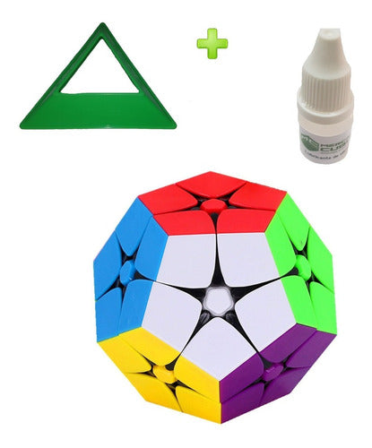 Fanxin Megaminx 2x2x2 Cube + Moyu Base + 1 Lubricant 1