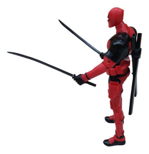 Muñeco Deadpool Articulado Con Accesorios X1 1