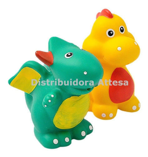 Dinos Lanza Agua Con Chifle X 3 Dinosaurios Chanchy Toys Bol 3