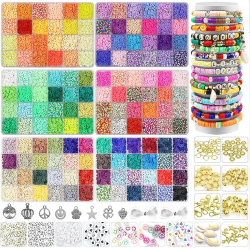 Kit Para Hacer Pulseras 144 Colores, 15000 Cuentas+accesorio 0