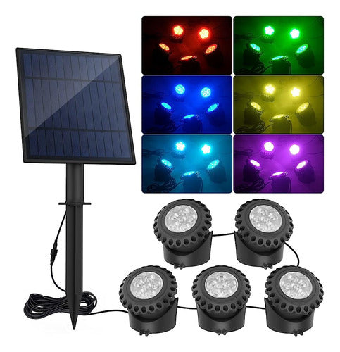 T-sun Solar Pond Light, Super Bright Led Underwater Color Ch 0