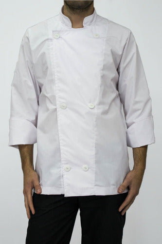 Avante Chef Jacket in White and Black 5