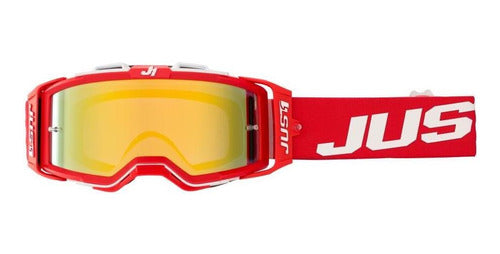 Just1 Nerve Absolute Red / White Motocross Goggles 2