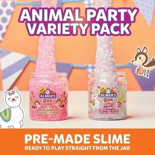 Elmer's Animal Party Slime Ready to Use - Set of 2 2