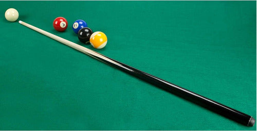 Set of 2 Professional 4-Point Wooden Pool Cues 1.40m 2