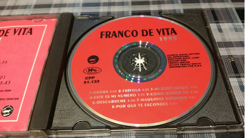 Franco De Vita - 1993 - Cd Original Radio Tripoli - 2