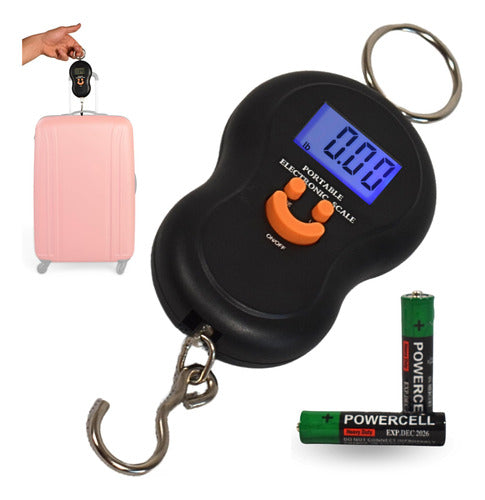 Digital Hanging Travel Fishing Wood Luggage Scale 40kg by Florida-Home 0