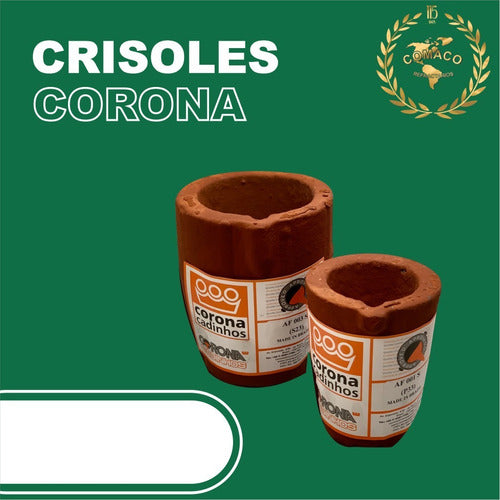 Crisol Corona Ccaf 100 Puntos Para Aluminio. Fundición 1