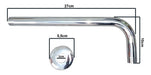 Round Stainless Steel Shower Head 15cm with 35cm Rainfall Arm 1