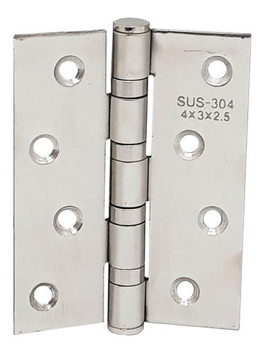 D10 Stainless Steel Butt Hinge 100x75 Mm 1