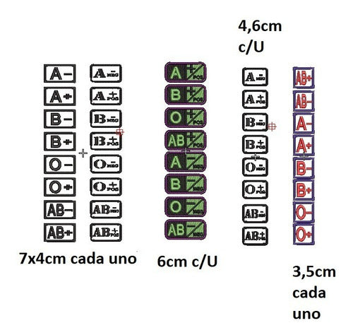 Diseño Matrices Para Maquinas Bordadoras Grupos Sanguineos 1