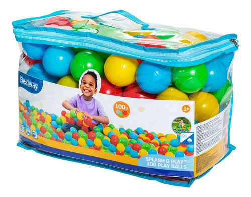 Bestway Premium Splash & Play Set of 100 Plastic Balls 0