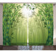 Ambesonne Bamboo Print Curtains, Tree Image 0