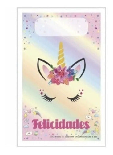 Cotillón Unicornios Dreams 10 Niños,plato, Vaso,mantel,carte 3