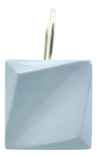 Decohoy Grey Shower Curtain Hooks Pack of 12 0