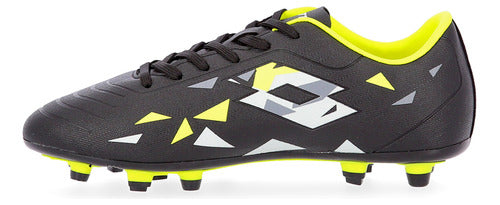 Lotto Solista 700 V Firm Ground Men's Soccer Cleats in Black and Gray 1