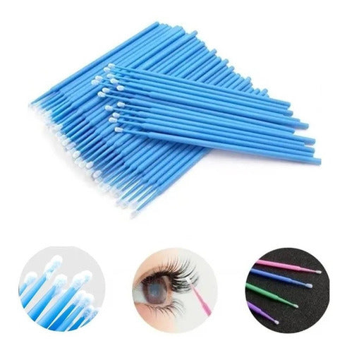 Micro Swabs Brushes for Eyelash Extension Box X100 6