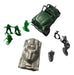 Combat Set 8 Plastic Soldiers with Tank and Jeep DC283 0